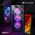 STGAubron Gaming Desktop PC, GeForce RTX 2060 Super 8G, Intel Core i7 up to 3.9G, 32G Ram, 1TB SSD, WiFi, BT 5.0, RGB BT Sound Bar & Headset Mic, Windows 10 Home