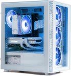 Phantom - Prebuilt Gaming PC Desktop Computer - Intel i7 Xeon 3.5GHz - 16GB RAM - 512GB M.2 SSD WiFi/BT, Win 11 Pro - Gaming Computer Tower, Pre Built PC Gaming - 1 Year Warranty (RX580 - White)