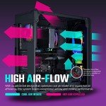 Cooler Master HAF 5 Pro High Performance Gaming PC - Intel i5 12400F - NVIDIA GeForce RTX 3060 - 16GB DDR4 3200MHz - 1TB M.2 NVMe SSD – WiFi - Windows 11 - Desktop Computer,Black