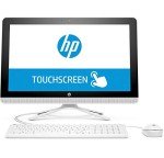 HP 2019 All-in-One 21.5" FHD Touchscreen High Performance Desktop PC, Intel Pentium Quad-Core Processor 4GB RAM 1TB HDD HDMI DVD WiFi Bluetooth Webcam Keyboard + Mouse Windows 10, Snow White