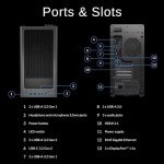 Lenovo Legion T5 High - Performance Gaming Tower Desktop, AMD Ryzen 7 7700X, NVIDIA GeForce RTX 4060 Ti, 32GB DDR5 RAM, 1TB PCIe SSD, RJ-45, HDMI, DisplayPort, Wi-Fi 6, Wired KB&Mouse, Windows 11 Pro