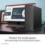 HP High Performance Slim Desktop PC, Intel Core i3-12100 Processor, 16GB DDR4 RAM, 512GB PCIe SSD DVD, Wi-Fi, HDMI, VGA, Keyboard + Mouse, Windows 11 Home, Black