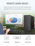 HP Premium Desktop, AMD Ryzen 5 5600G Processor, 32 GB RAM, 1 TB SSD Storage, Windows 11 Pro, High Speed Performance, Computer, 8 USB Ports, for Business, Study, Videos, and Gaming
