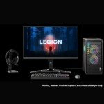 Lenovo Legion T5 High - Performance Gaming Tower Desktop, Intel Core i7-13700F, NVIDIA GeForce RTX 4060 Ti, 64GB DDR5 RAM, 2TB SSD, HDMI, DP, Wired Keyboard&Mouse, Wi-Fi 6E, Windows 11 Pro, Black