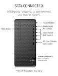 HP Premium Desktop, AMD Ryzen 5 5600G Processor, 32 GB RAM, 1 TB SSD Storage, Windows 11 Pro, High Speed Performance, Computer, 8 USB Ports, for Business, Study, Videos, and Gaming
