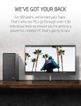 HP Premium Desktop, AMD Ryzen 5 5600G Processor, 32 GB RAM, 1 TB SSD Storage, Windows 11 Pro, High Speed Performance, Computer, 8 USB Ports, for Business, Study, Videos, and Gaming