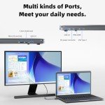 Naclud 15.6" FHD 1920X1080 Screen Laptop, High Performance Quad-Core Celeron N5095 Processors, 12GB DDR4 512GB SSD Computers Laptop, 2.4G/5G WiFi, Bluetooth 4.2, Webcam(Gray)