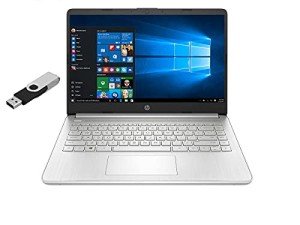 2021 HP High Performance Business Laptop - 14" FHD IPS LCD - 10th Gen Intel i3-1005G1 - 16GB DDR4 - 512GB NVMe SSD - HD Webcam -Bluethooth -Win 10 Pro - Backlit Keyboard w/ RATZK 32GB USB Drive