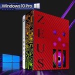 HP G3 Gaming Desktop PC, Intel Core i7 6th Gen, GT 1030 2GB DDR5, 16GB RAM, 256GB SSD + 1TB HDD, MTG 24 Inch Curved Gaming Monitor, RGB Kit, Win 10 Pro (Renewed)