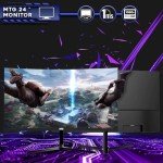 HP G3 Gaming Desktop PC, Intel Core i7 6th Gen, GT 1030 2GB DDR5, 16GB RAM, 256GB SSD + 1TB HDD, MTG 24 Inch Curved Gaming Monitor, RGB Kit, Win 10 Pro (Renewed)