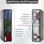 HP 800 G2 RGB Gaming PC Desktop – Intel Core i7 6th Gen, 32GB DDR4 Ram, 1TB SSD, NVIDIA GeForce GTX 1050 Ti 4GB DDR5, New 24 Inch Monitor, Windows 10 Pro – Computer Tower for PC Gamer (Renewed)