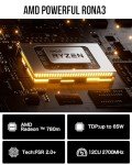 GMKtec Nucbox K6 Gaming Mini PC 32GB DDR5 5600MHz 2TB PCIe4.0 - AMD Ryzen 7 7840HS Mini Desktop Computers with Radeon 780M Graphics 4mn AI Chip - Dual 2.5GbE NIC LAN, Triple Display