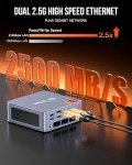 GMKtec Nucbox K6 Gaming Mini PC 32GB DDR5 5600MHz 2TB PCIe4.0 - AMD Ryzen 7 7840HS Mini Desktop Computers with Radeon 780M Graphics 4mn AI Chip - Dual 2.5GbE NIC LAN, Triple Display