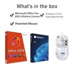 acer Nitro V15 Gaming Laptop with Office Pro 2024 Lifetime License, 15.6" FHD 144Hz, Intel 10-Core i7-13620H, GeForce RTX 4060, 32GB DDR5, 2TB SSD, Backlit KB, Wi-Fi 6, Windows 11 Pro, Patented Mouse