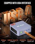 GMKtec Nucbox K6 Gaming Mini PC 32GB DDR5 5600MHz 2TB PCIe4.0 - AMD Ryzen 7 7840HS Mini Desktop Computers with Radeon 780M Graphics 4mn AI Chip - Dual 2.5GbE NIC LAN, Triple Display