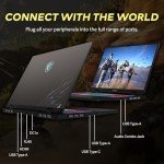 MSI Crosshair 16" 144Hz FHD+ Gaming Laptop, Intel i7-14650HX, 64GB DDR5, 2TB SSD, NVIDIA GeForce RTX 4070, 24-Zone RGB Backlit Keyboard, Wi-Fi 6E, Win 11 Pro, Gray, 256GB Docking Station Set