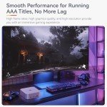 Beelink SER9 Pro AI Mini PC, AMD Ryzen AI 9 HX 370(80TOPS,12C/24T,5.1GHz), 64G LPDDR5X 8000MHz 2TB PCIe4.0 x4 SSD, AI PC AMD Radeon 890M NPU 50 AI Tops, Built-in MIC/Speakers/USB4/WiFi6/BT5.2/2.5G