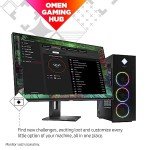 HP OMEN 45L Gaming Desktop, 13th Generation Intel Core i9-13900KF, 64 GB RAM, 2 TB Solid State Drive, NVIDIA GeForce RTX 4090 Graphics, Windows 11 Pro, GT22-1090 (2023),Black