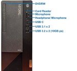 Lenovo ThinkCentre Neo 50T Gen 3 Tower Computer - Intel i7-12700K, 64GB Ram, 2TB NVMe SSD, DisplayPort, HDMI, VGA, DVD-RW, USB Type-C, Card Reader, Wi-Fi, Bluetooth - Windows 11 Pro, Black Desktop