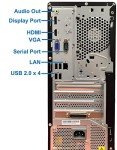 Lenovo ThinkCentre Neo 50T Gen 3 Tower Computer - Intel i7-12700K, 64GB Ram, 2TB NVMe SSD, DisplayPort, HDMI, VGA, DVD-RW, USB Type-C, Card Reader, Wi-Fi, Bluetooth - Windows 11 Pro, Black Desktop