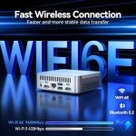 GEEKOM Mini PC XT13 Pro, 13th Gen Intel i9-13900H Mini Computers(14 C/20T, Up to 5.4GHz) 32GB DDR4/2TB PCIe Gen 4 SSD Windows 11 Pro Support Wi-Fi 6E/Bluetooth 5.2/USB 4.0/2.5G LAN/8K/Quad Displays