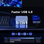 GEEKOM Mini PC XT13 Pro, 13th Gen Intel i9-13900H Mini Computers(14 C/20T, Up to 5.4GHz) 32GB DDR4/2TB PCIe Gen 4 SSD Windows 11 Pro Support Wi-Fi 6E/Bluetooth 5.2/USB 4.0/2.5G LAN/8K/Quad Displays