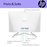 HP 24 Daily All-in-One, 23.8" FHD 1920 * 1080, Intel Core i3-1115G4, 32GB RAM, 1TB SSD, Wi-Fi, Wired KB & Mouse, SD Card Reader, Webcam, W11 Home, White Bundle with Adata 64GB USB Flash Drive