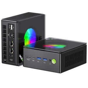 GMKtec Mini Computers AMD Ryzen 9 8945HS (Turbo 5.1GHz) 32GB DDR5 2TB SSD, Gaming PC Oculink, Dual NIC LAN 2.5G, WiFi 6, USB3.2, USB-C 4.0, BT5.2, DP, HDMI, Dual FanNucbox K11