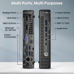 HP Tiny Desktop Micro Computer Intel i5-6500T 32GB Ram 2TB SSD Wi-Fi Win 10 PC
