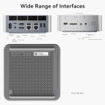 Beelink GTI13 Mini pc with i9-13900HK(14C/20T, UP to 5.4GHz, 64GB RAM 2TB NVMe M.2 SSD Triple Display Output, HDMI,DP,Thunderbolt4, 2.5G LAN W-11 Gaming Business Mini PC