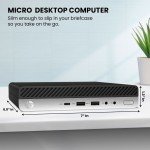 HP Mini Desktop Computer Intel i5-6500T 32GB RAM 2TB SSD Built-in WiFi Win10 Pro