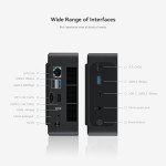 Beelink SER6 MAX Mini PC, AMD Ryzen 9 6900HX (8C/16T, up to 4.9GHz), 32GB DDR5 RAM 1TB PCle4.0 SSD, SER6 Pro Mini Gaming Computer Support 4K@144Hz/Triple Display/WiFi6/BT5.2/RJ45 2.5G/HDMI+DP/USB4