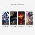 Beelink SER6 MAX Mini PC, AMD Ryzen 9 6900HX (8C/16T, up to 4.9GHz), 32GB DDR5 RAM 1TB PCle4.0 SSD, SER6 Pro Mini Gaming Computer Support 4K@144Hz/Triple Display/WiFi6/BT5.2/RJ45 2.5G/HDMI+DP/USB4