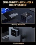 GMKtec Mini PC Intel i7-1195G7(Up to 5.0GHz) 16GB DDR4 1TB SSD, Mini Desktop Computers Dual SSD Slot, WiFi 6, USB3.2, BT 5.2, DP, HDMI, RJ45 2.5G