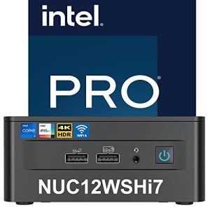 ASUS NUC 12, Intel NUC 12 Pro Mini PC NUC12WSHi7(12-Core i7-1260P 32GB RAM 1TB SSD Iris XE Graphics)Windows 11 Pro Latest Desktop Computer Mini PC,2 x Thunderbolt 4, Intel nuc Wi-Fi 6E AX211 Wireless