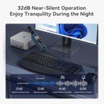 Beelink SER8 Mini PC, AMD Ryzen 7 8745HS(up to 4.9GHz) 8C/16T, Mini Computer 32GB DDR5 RAM 1TB NVMe PCIe 4.0 SSD, Mini Desktop Computer 4K Triple Screen Display WiFi6/BT5.2/WOL/W-11 Pro
