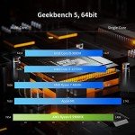 MINISFORUM EliteMini HX90 Mini PC AMD Ryzen 9 5900HX Desktop Computer, DDR4 32GB+512GB SSD, 2.5Gbps LAN, 2X HDMI & 2X DP 4K@60Hz Outputs, 2X HDD Slot, 5X USB, AMD Radeon Graphics Tower PC