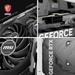 MSI GeForce RTX 4060 Ti Ventus 2X Black 8G OC Graphics Card -NVIDIA RTX 4060 Ti, 8GB GDDR6 Memory, 18Gbps, PCIe 4.0, DLSS3
