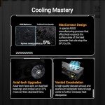 ASUS TUF Gaming Radeon RX 9070 XT OC Edition 16GB GDDR6 Gaming Graphics Card (PCIe® 5.0, 16GB GDDR6, HDMI/DP 2.1, 3.125-slot, Military-Grade Components, Protective PCB Coating, axial-tech Fans)