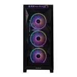 Velztorm Pilum Gaming Desktop PC (AMD Ryzen 7-5700X 8-Core, 64GB RAM, 1TB PCIe SSD + 2TB HDD (3.5), GeForce RTX 4060, HDMI, Display Port, USB 3.0, Black, Win 11 Home)