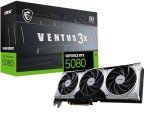 MSI Gaming RTX 5080 16G Ventus 3X OC Plus Graphics Card (16GB GDDR7, 256-bit, Extreme Performance: 2655 MHz, DisplayPort x 3 2.1a, HDMI 2.1b, NVIDIA Blackwell Architecture)