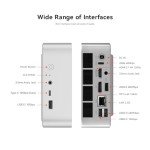 Beelink SER8 Mini PC, AMD Ryzen 7 8845HS(Up to 5.1GHz) 8C/16T, Mini Desktop Computer 32GB DDR5 RAM 1TB NVMe SSD, Small Gaming PC Support 4K@144Hz Output/BT5.2/WiFi 6 for Gaming/Office/Home