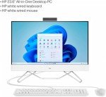 HP Touchscreen Business All-in-One Desktop Computer, 23.8" FHD, Free Microsoft Office 2024, Intel 6-Core i3-1215U, 64 GB RAM, 2 TB SSD, UHD Graphics, FHD IR Webcam, Wired KB & Mouse, Windows 11 Pro