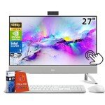 Dell Inspiron 7730 27" Touchscreen All in One Desktop Computer, Intel 10-Core 7 150U, NVIDIA GeForce MX570A, 64 GB RAM, 2 TB SSD, Wi-Fi 6E, Win 11 Pro, Office 2024 Pro Lifetime, Wireless KB and Mouse