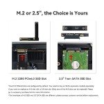 Beelink SER7 Mini PC, AMD Ryzen 7 7840HS(up to 5.1GHz) 8C/16T, Mini Computer 32GB DDR5 RAM 1TB NVMe PCIE 4.0 SSD, Mini Desktop Computer 4K 144Hz Quad Screen Display WiFi6/BT5.2/WOL/W-11 Pro