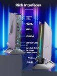 TOPGRO T1-Pro Mini Gaming PC Core i9-13900H/RTX4060 8G GDDR6, 64GB RAM DDR5-5200, 2TB PCIe4.0 SSD, Adjustable RGB Light, WiFi6E/BT5.3/2.5G LAN/USB-C 4K@60Hz Win11 Pro Desktop Computer