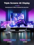 TOPGRO T1-Pro Mini Gaming PC Core i9-13900H/RTX4060 8G GDDR6, 64GB RAM DDR5-5200, 2TB PCIe4.0 SSD, Adjustable RGB Light, WiFi6E/BT5.3/2.5G LAN/USB-C 4K@60Hz Win11 Pro Desktop Computer