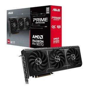 ASUS Prime Radeon™ RX 9070 OC Edition Graphics Card (PCIe 5.0, HDMI/DP 2.1, 2.5-Slot Design, axial-tech Fans, Dual Ball Fan Bearings, Dual BIOS, GPU Guard)