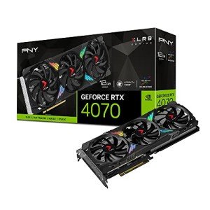 PNY GeForce RTXâ„¢ 4070 12GB XLR8 Gaming Verto Epic-X RGBâ„¢ Triple Fan Graphics Card DLSS 3