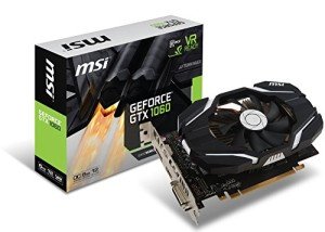 MSI GAMING GeForce GTX 1060 6GB GDRR5 192-bit HDCP Support DirectX 12 Single Fan VR Ready OC Graphics Card (GTX 1060 6G OCV1)